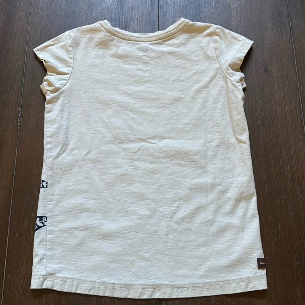 Size 6-7 Tea Collection cotton tee with wild flowers tree nature print